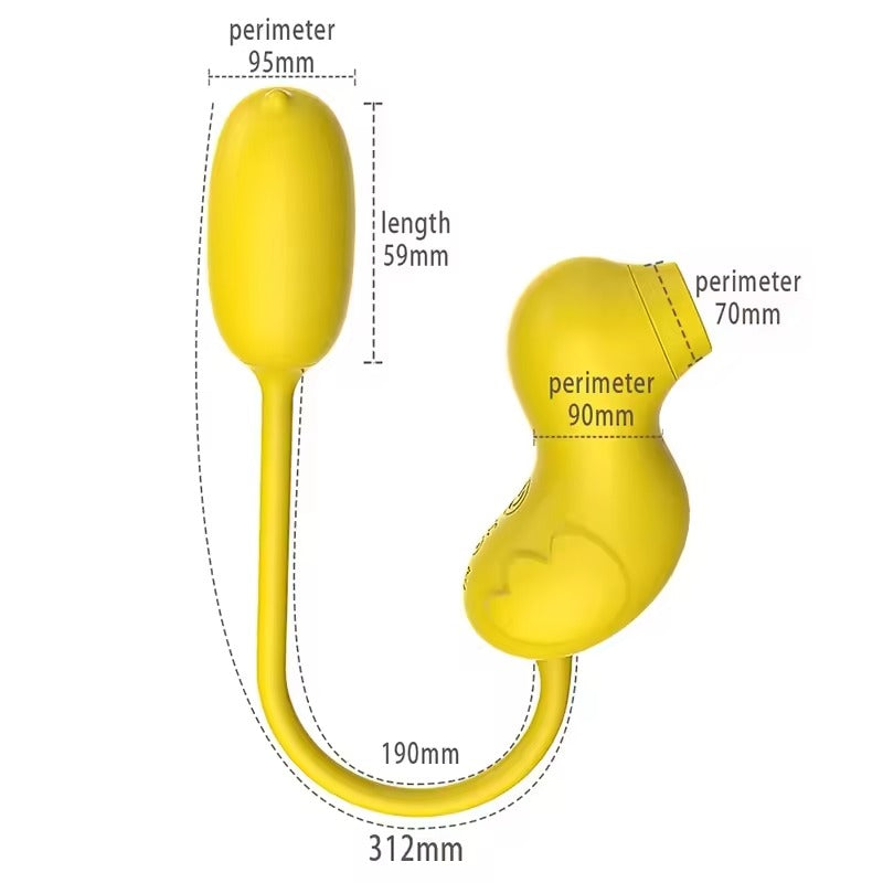 UK 2 in 1 Clit & Vagina Plug || Sucking n Licking Simulator || Adult Toy for Women n Men | Couples Solo Lesbian Bedroom Restraint BDSM Games