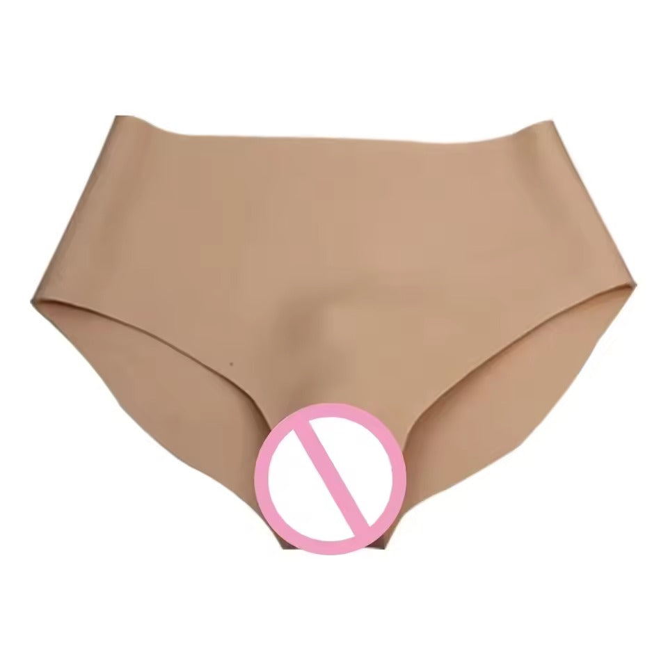 Silicone Fake Vagina Underwear for Crossdressing || Penis Concealment Drag Queen Sissy Pants|| Ivory, Light Beige, Tan || Discreet Shipping