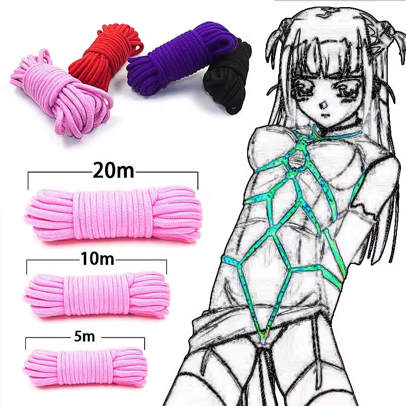 Shibari Cotton Rope for BDSM, Sex Kink & Plus Size Lingerie Lovers