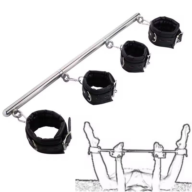 Spreader Bar Bondage Set for BDSM, Kink & Plus Size Lingerie Play