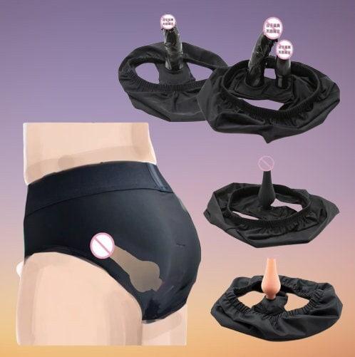 Fabric Chastity Panties with Inserts