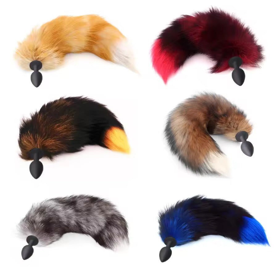 Fox Tail Butt Plug for BDSM, Crossdressing & Plus Size Lingerie Play