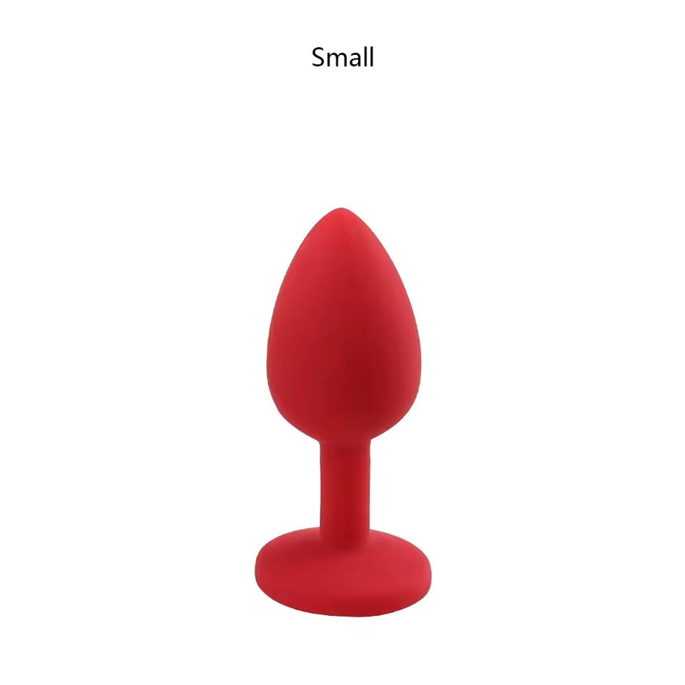 Jewel-Embellished Stainless Steel Anal Plug