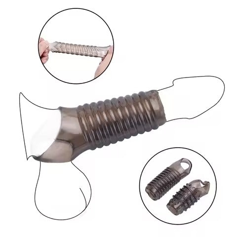 Penis Extension Sleeve and Cock Ring Set