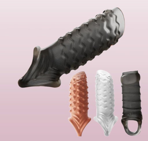 Penis Extension Sleeve and Cock Ring Set