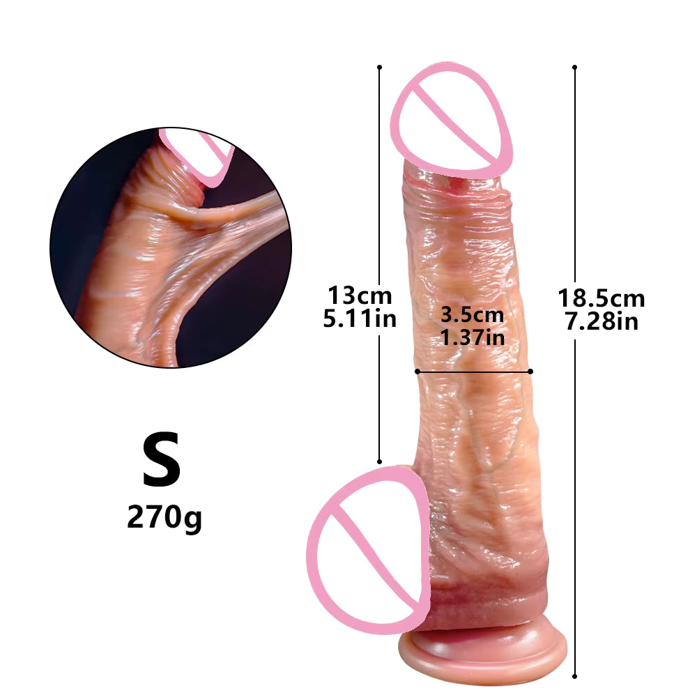 Realistic Sliding Skin Dildo