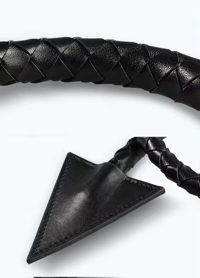 1 Unit BDSM PU Horse Tail Leather Triangle Anal Plug Flirting Toy SM Alternative Multi-purpose Demon Tail Adult Sex Toy