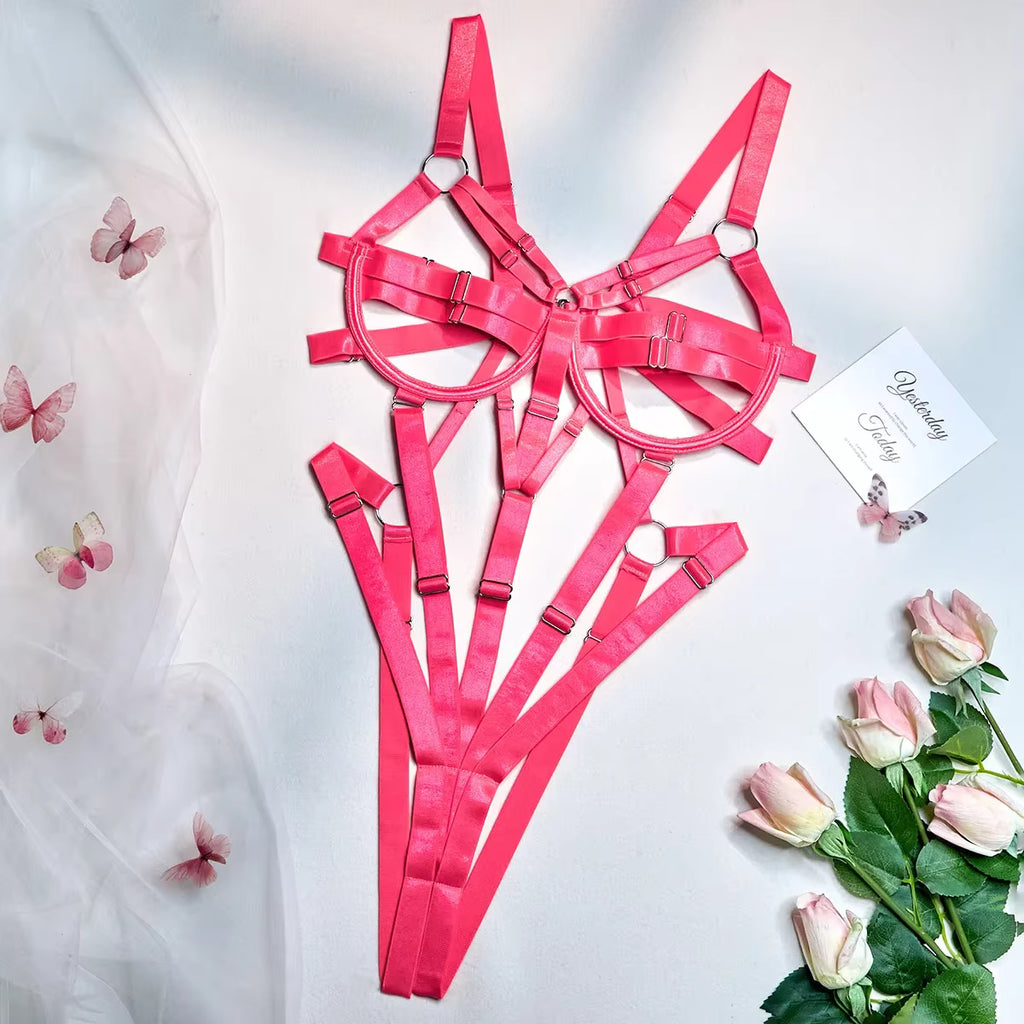 Cut-Out Harness Bodysuit