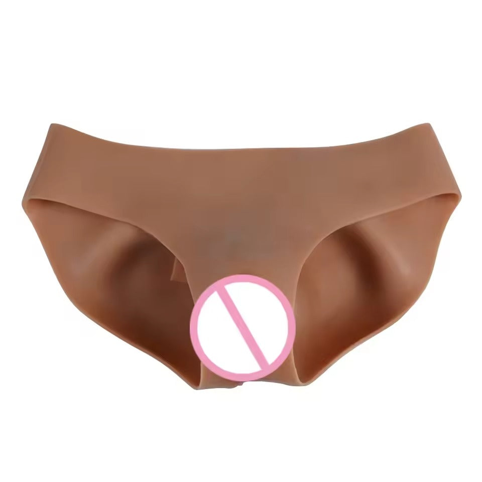 Fake Silicone Vagina Underwear Pants || Crossdresser, Transgender, Dragqueen Cosplay || Queer Sissy Panties || Penis Concealment Public LGBT