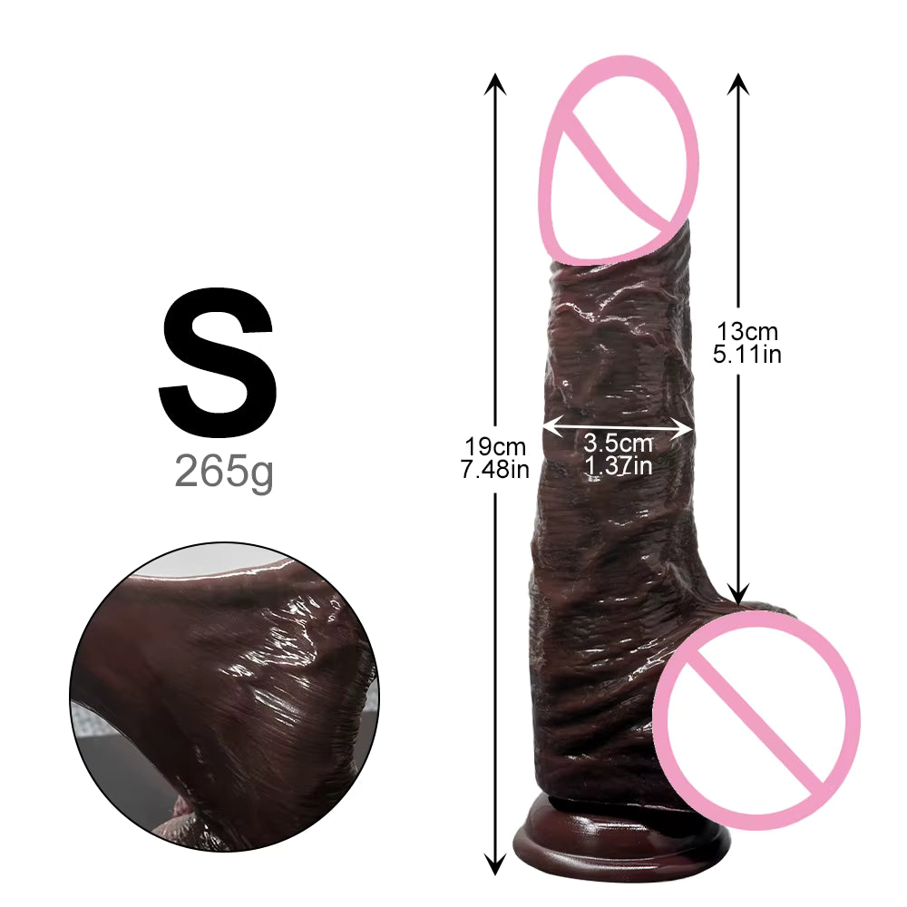 Realistic Sliding Skin Dildo