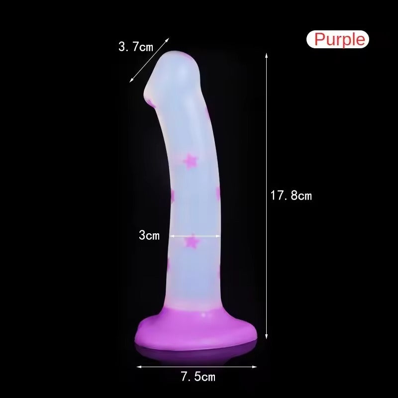 Luminous Jelly Dildo for Beginners