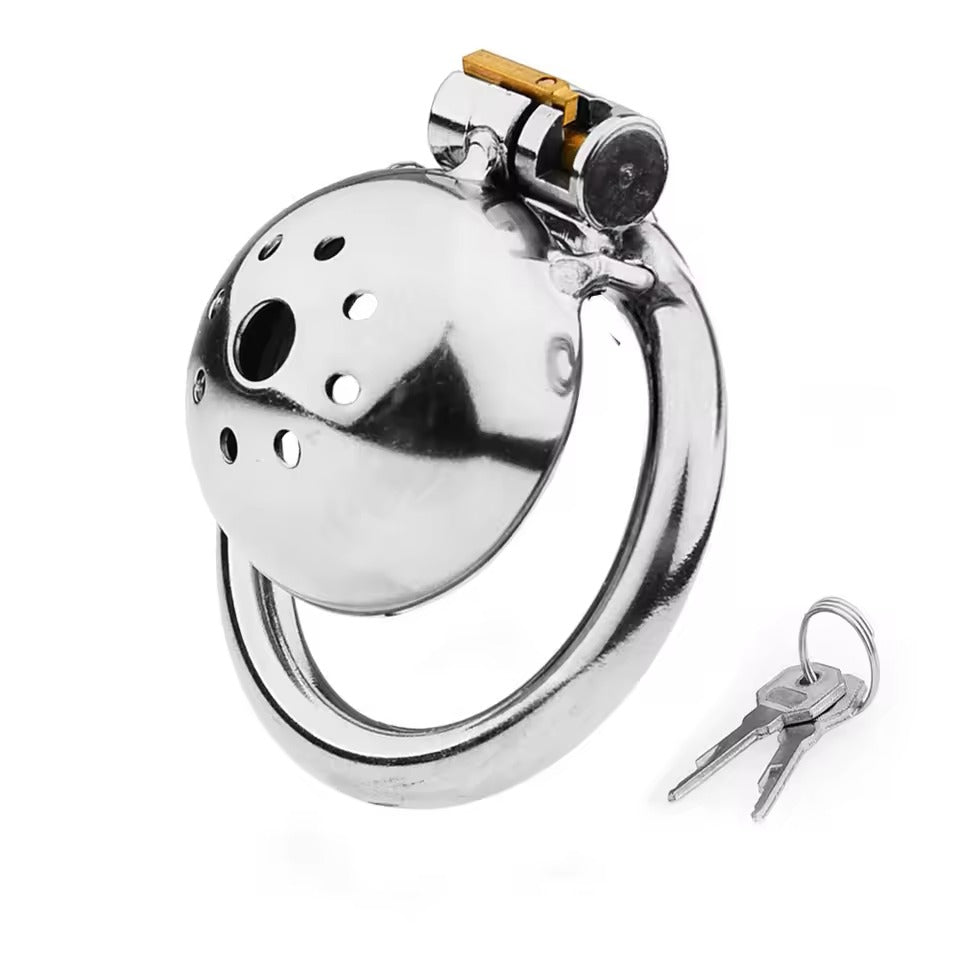 Chastity Cage with Urethral Plug