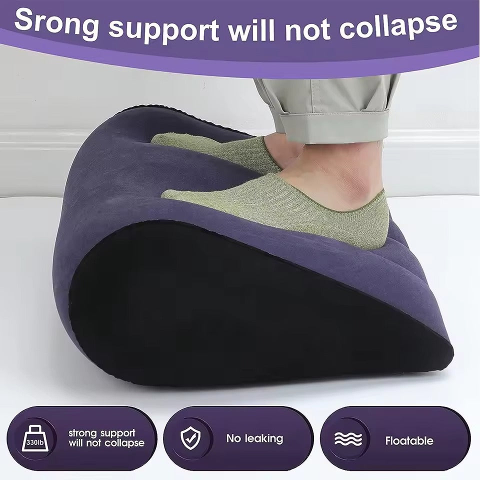 Sex Pillow Vibrator Mount || Inflatable Triangle Cushion with Handle + Dildo Hole || Love Position Aid Couples | Bedroom Sex Kinky Furniture