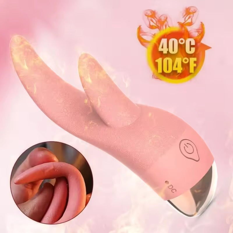 Realistic Double Tongue Licking Sucking Vibrator || G-Spot & Clitoris Stimulator || Adult Toy for Women 18+ || Sex Machine || Bedroom Couple