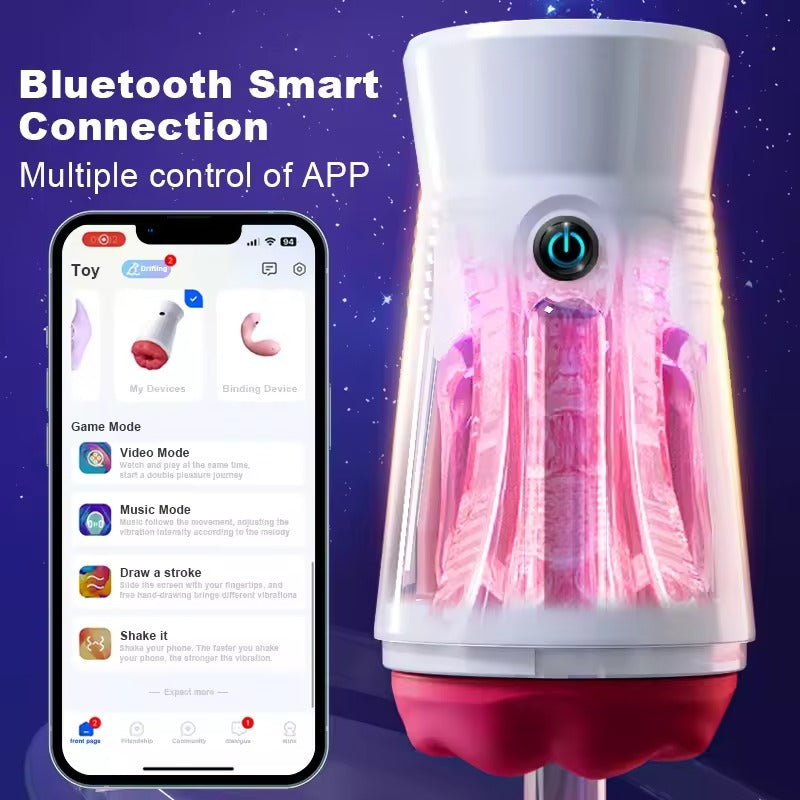 Remote Male Masturbation Cup with Memory Function – App-Controlled
