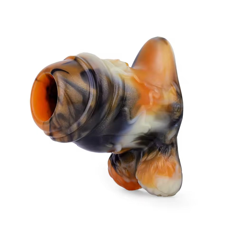 Hollow Silicone Anal Plug - Multicolour