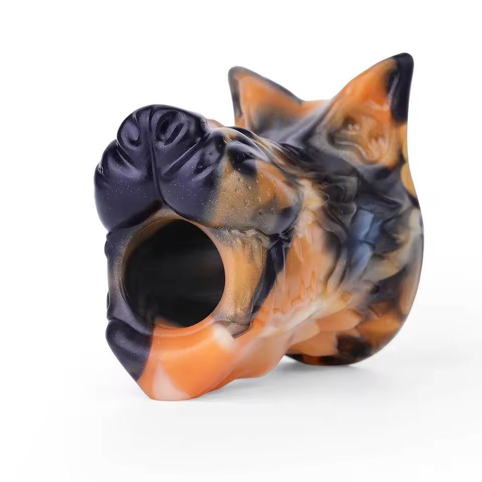 Hollow Silicone Anal Plug - Multicolour