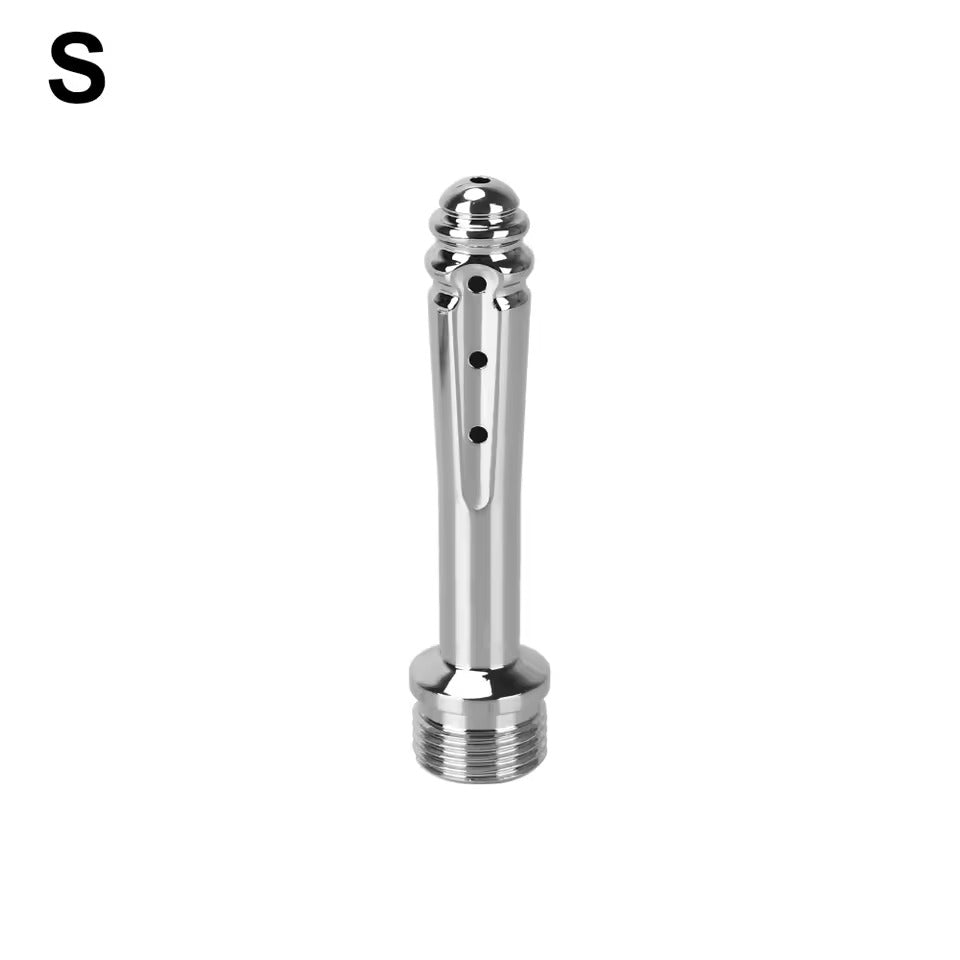 Shower Attachment Anal Washer Nozzle || 7-Hole Butt Plug for Vaginal and Anus Cleaning || Enema Douche for Couples || Bathroom Sex Toy LGBT