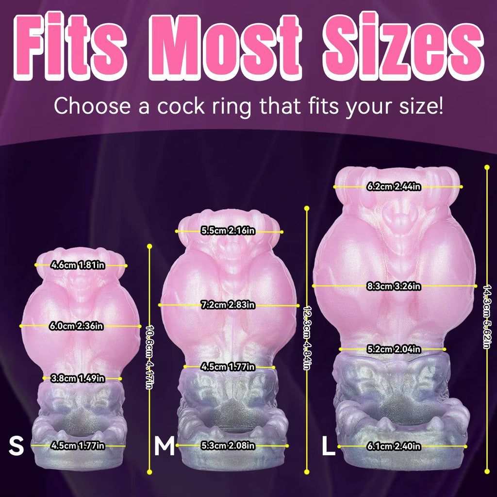 Fantasy Wolf Knotting Cock Ring