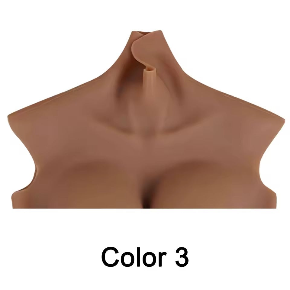 8th Large Realistic Silicone Breast Forms with Air Filled Chest for Men Crossdresser Drag Queen Sissy Cosplay