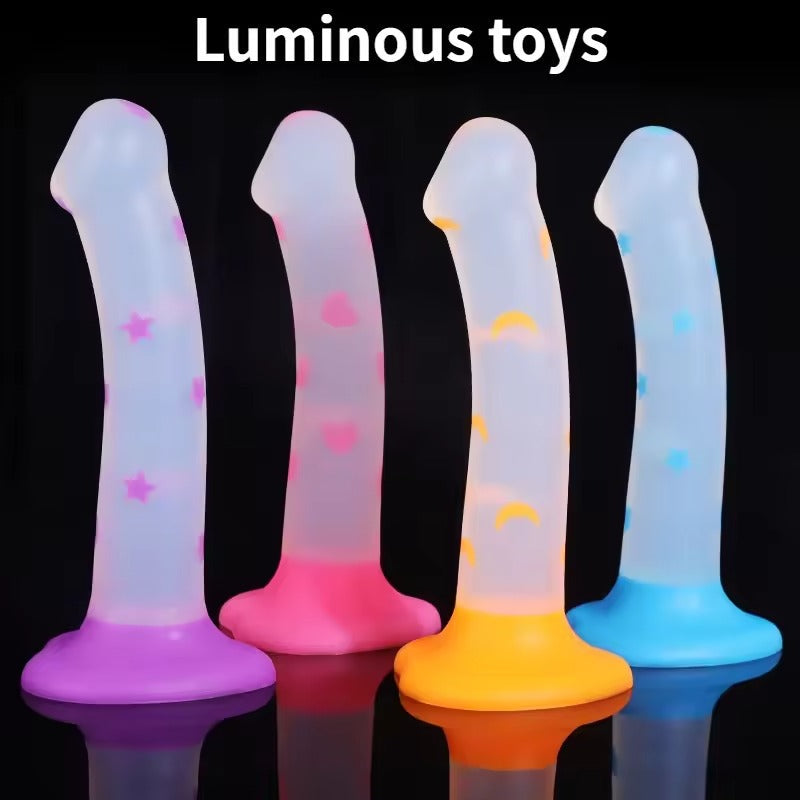 Luminous Jelly Dildo for Beginners