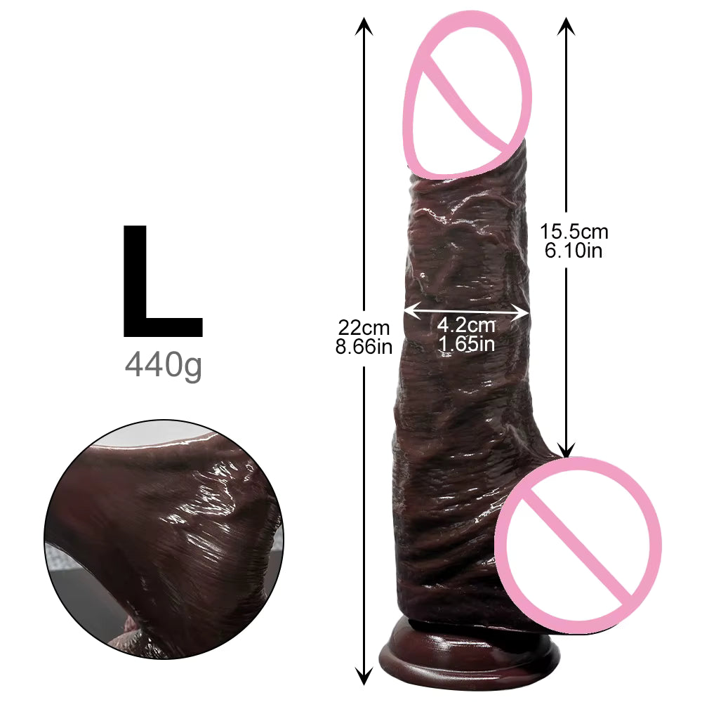 Realistic Sliding Skin Dildo
