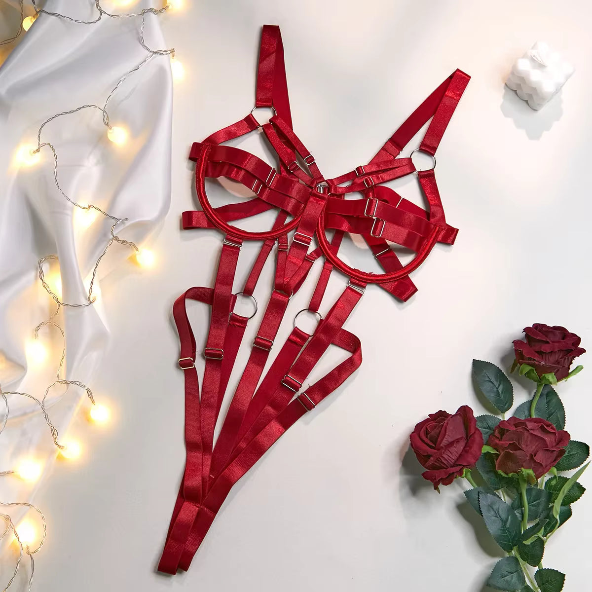 Cut-Out Harness Bodysuit