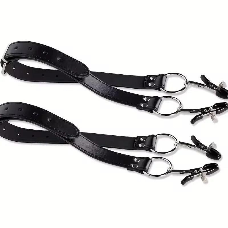 BDSM Labia Spreader & Clip || Nipple and Clitoris Stimulator || Vagina Opener for SM Bondage || Adult Sex Toys for Women | Bedroom Restraint