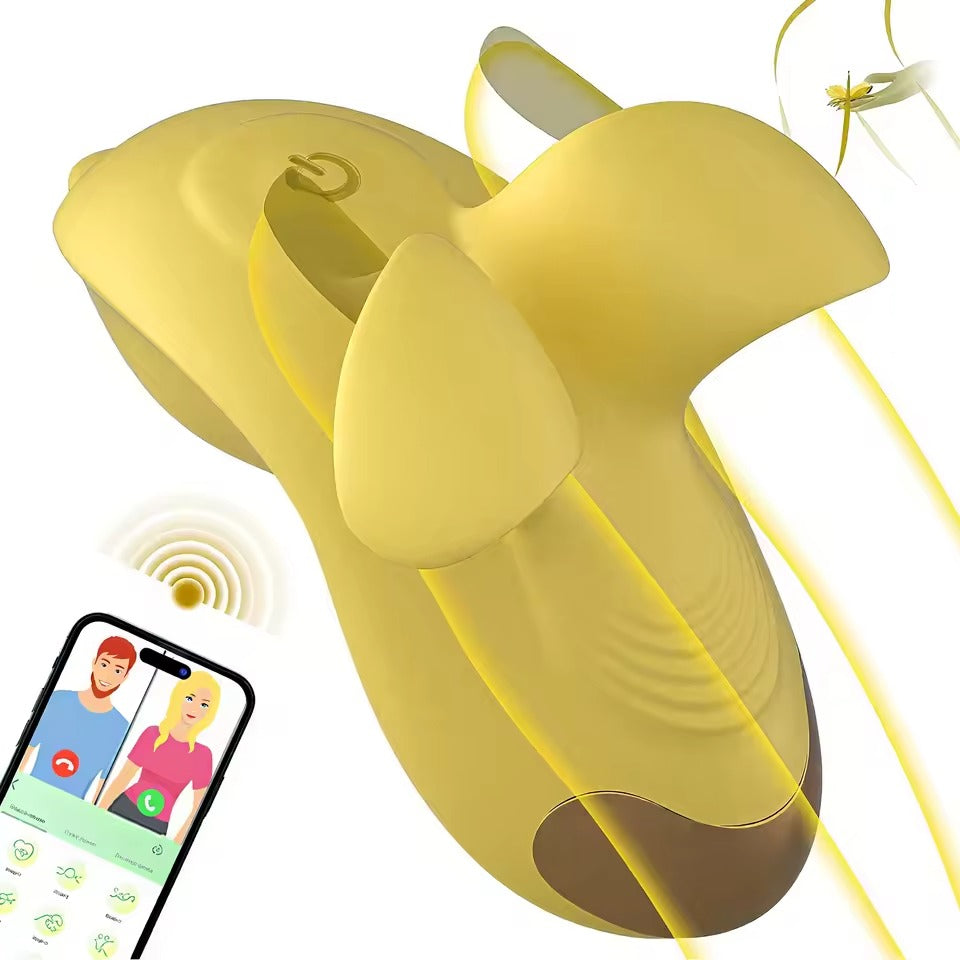 New Finger Wear Vibrators With Tongue Stimulator Wholesale Travel Use Sex Toys Mini Portable App Controlled Vibrators For Women