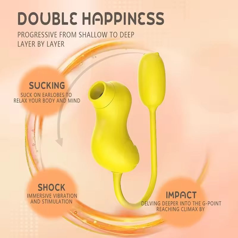 UK 2 in 1 Clit & Vagina Plug || Sucking n Licking Simulator || Adult Toy for Women n Men | Couples Solo Lesbian Bedroom Restraint BDSM Games