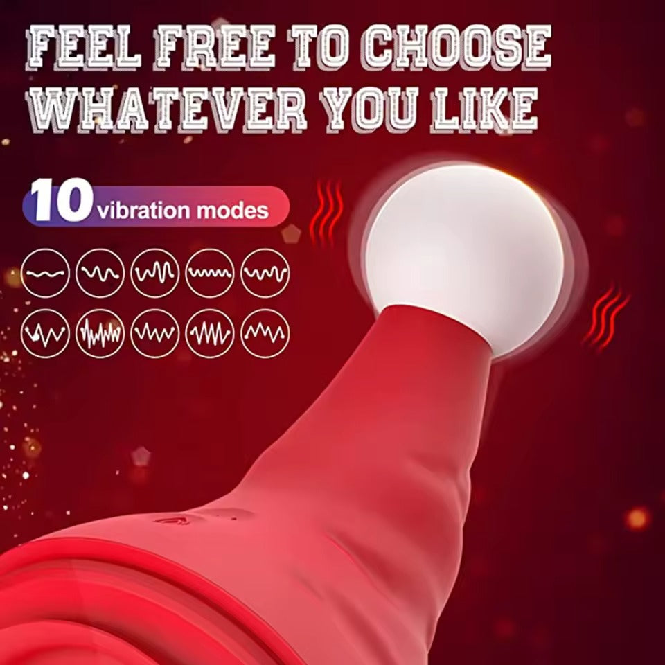 Festive Christmas Hat Dildo Vibrator || Dual G-Spot Clitoral Stimulation || Discreet & Portable Adult Toy || Perfect Couples Holiday Gift