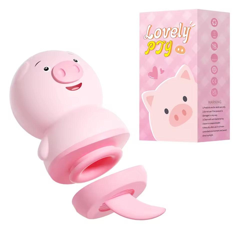 Licking Sucking Pocket Pig Vibrator