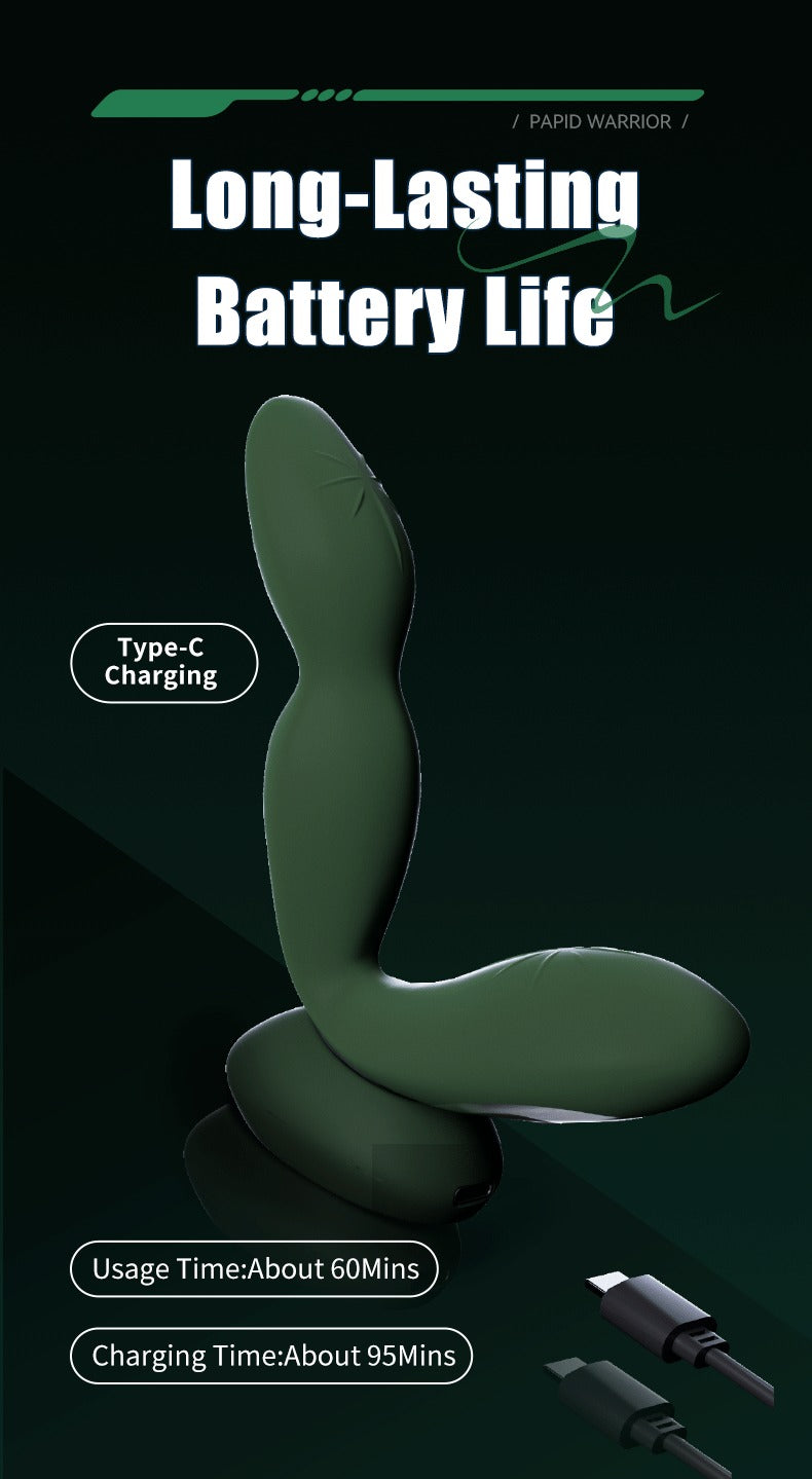 Jissbon Prostate Massager Anal Vibrator Anal Plug Anal Penetration 20 Dual Pleasure Modes Sexy Anal Vibrator for Adults Men