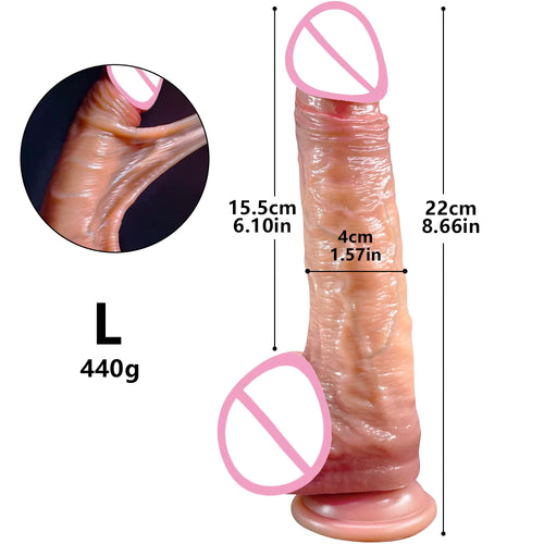 Realistic Sliding Skin Dildo
