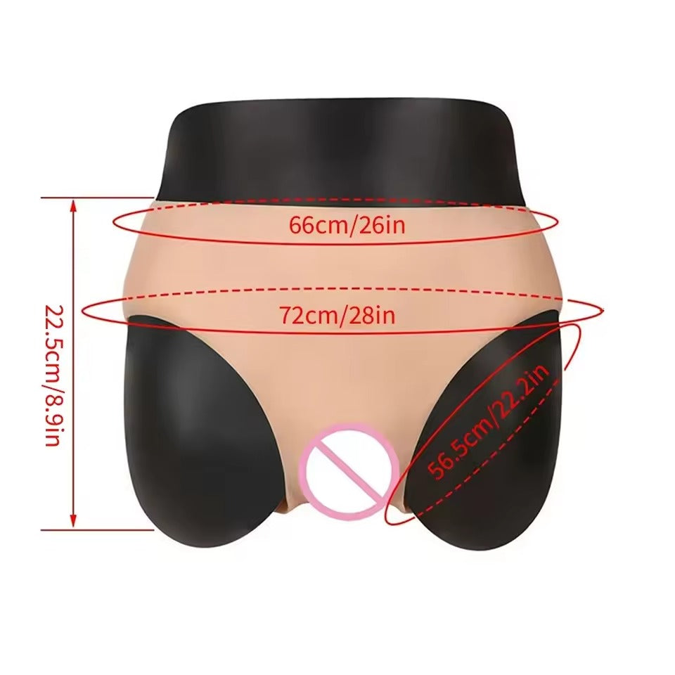 Fake Silicone Vagina Underwear Pants || Crossdresser, Transgender, Dragqueen Cosplay || Queer Sissy Panties || Penis Concealment Public LGBT