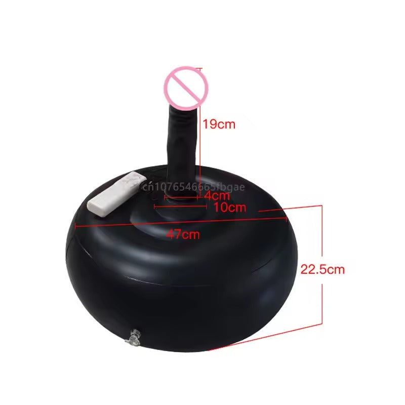 Vibrator Holder Sex Pillow Inflatable Round Cushion Sofa Base || Female Masturbator Stand || Versatile Sex Furniture for Couples || Bedroom