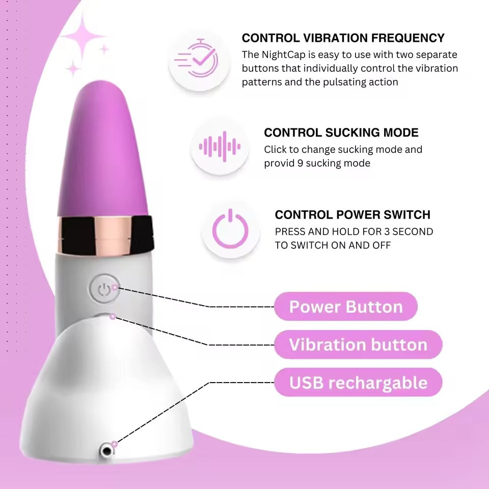 Bergo Clitoral Suction Vibrator for Clitoral Stimulation, Moon Dildo Vibrator for G-Spot Stimulation 2 in 1 Adult Sex Toys