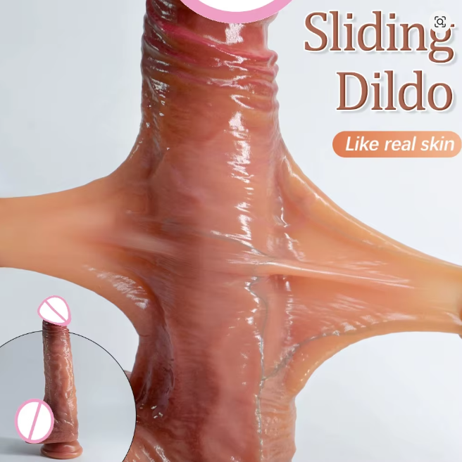 Realistic Sliding Skin Dildo