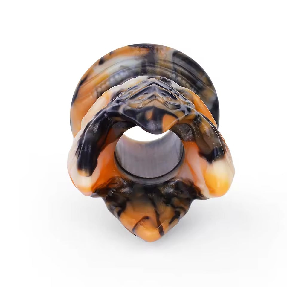 Hollow Silicone Anal Plug - Multicolour