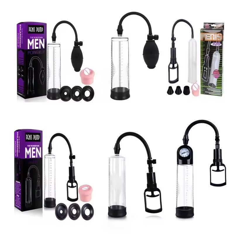 Trigger Penis Pump Enlarger with Power Gauge || Suction Vacuum Extender for Erection Enhancement || UK Discreet Pleasure | Powerful Gay LGBT
