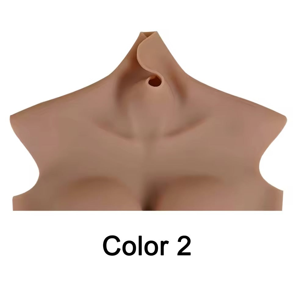 8th Large Realistic Silicone Breast Forms with Air Filled Chest for Men Crossdresser Drag Queen Sissy Cosplay