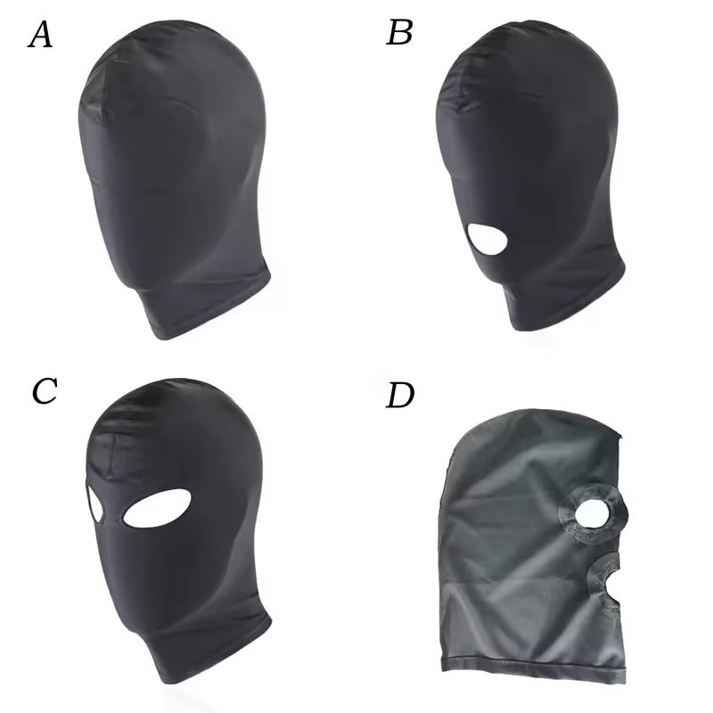 4 types mask harness bondage slave game fetish bdsm restraint head hood sex toy