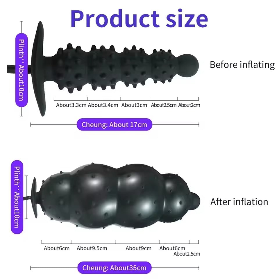 Expand Inflatable Anal Plug || Huge Butt Toy for Men/Women || Massager & Masturbator || Dilator Stretcher Stretching Bedroom Restraint LGBTQ
