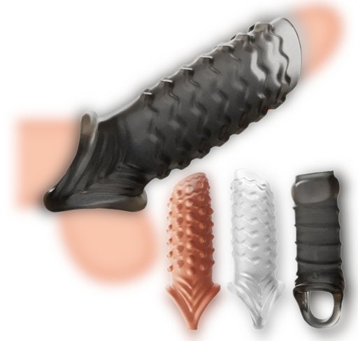 Handcrafted Male Penis Extension Sleeves & Cock Rings Set || Adult Intimate Toys for Men Couples LGBT || Ejaculation Delay Prostate Massager