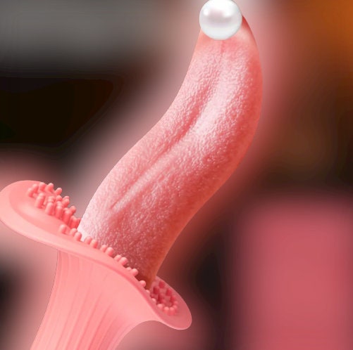 Realistic Tongue Licking Vibrator || Clit & Breast Stimulation || Handmade Multi-Mode Sex Toy for Women || Soft Silicone Masturbation Toy