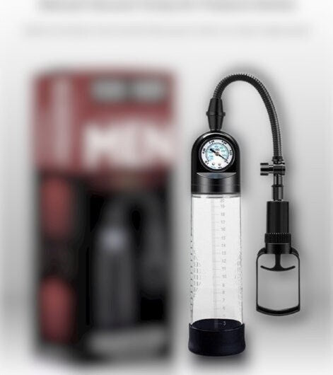 Trigger Penis Pump Enlarger with Power Gauge || Suction Vacuum Extender for Erection Enhancement || UK Discreet Pleasure | Powerful Gay LGBT