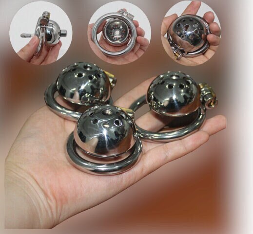 Male Small Chastity Cage with Urethral Plug || Stainless Steel Bird Device || Discreet BDSM Prison || 3 Ring Sizes Available Sissy Kinky Gay