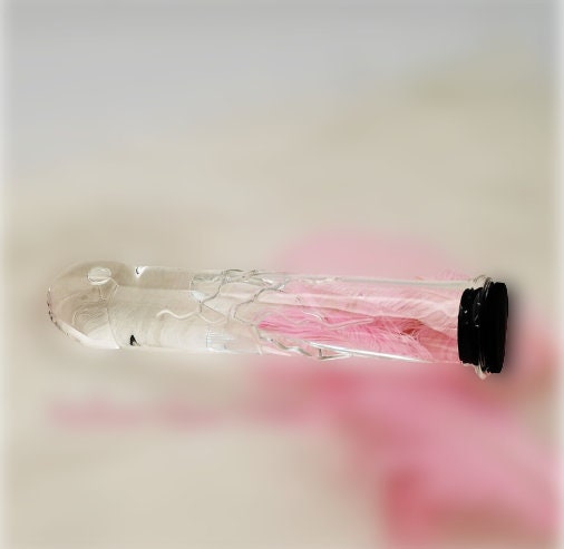 Glass Hollow Water Dildo Plug || Hot/Ice Water Play LGBTQ || Pyrex Penis Cock for BDSM Games || 7.8 Inch Adult Sex Toy || Temperature Play