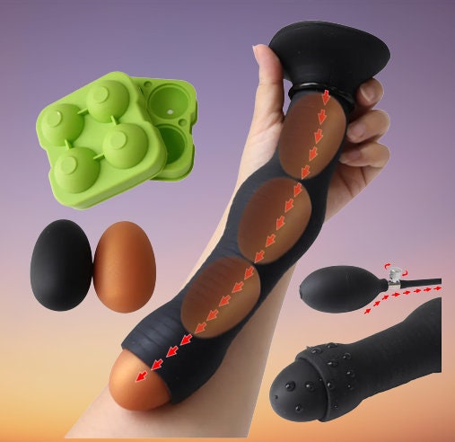 Air Push Ovipositor Dildo Butt Plug || Vagina Anal Ball Stimulation || Adult Erotic Anal Eggs || Sex Toys for Women & Gay | Fantasy Bedroom