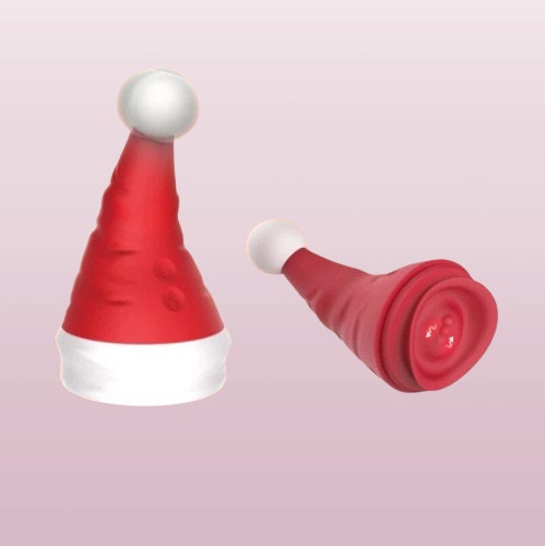 Festive Christmas Hat Dildo Vibrator || Dual G-Spot Clitoral Stimulation || Discreet & Portable Adult Toy || Perfect Couples Holiday Gift